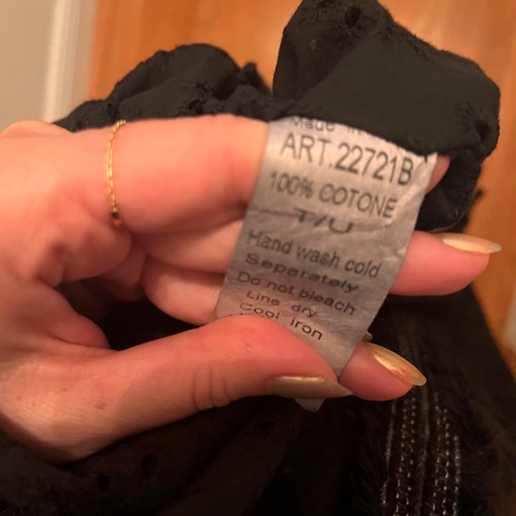 Black Cotton Caftan/kaftan summer essential - Picture 5 of 6